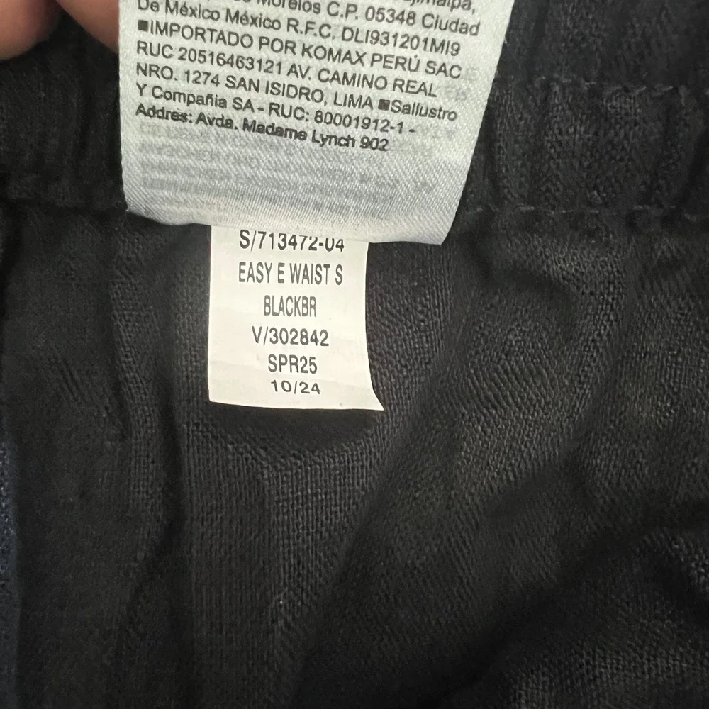 Banana Republic pants relaxed straight fit 100% Linen size medium beach summer